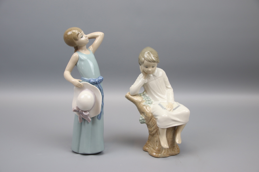 Figuriner, 2 st, porslin, LLadro.
