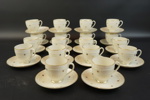 Kaffeservis, 30 delar, porslin, Upsala Ekeby/KP Karlskrona.