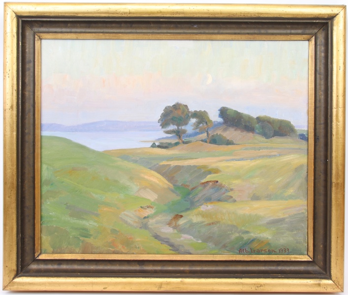 Albert Larsen, olja på duk, signerad, daterad 1933.