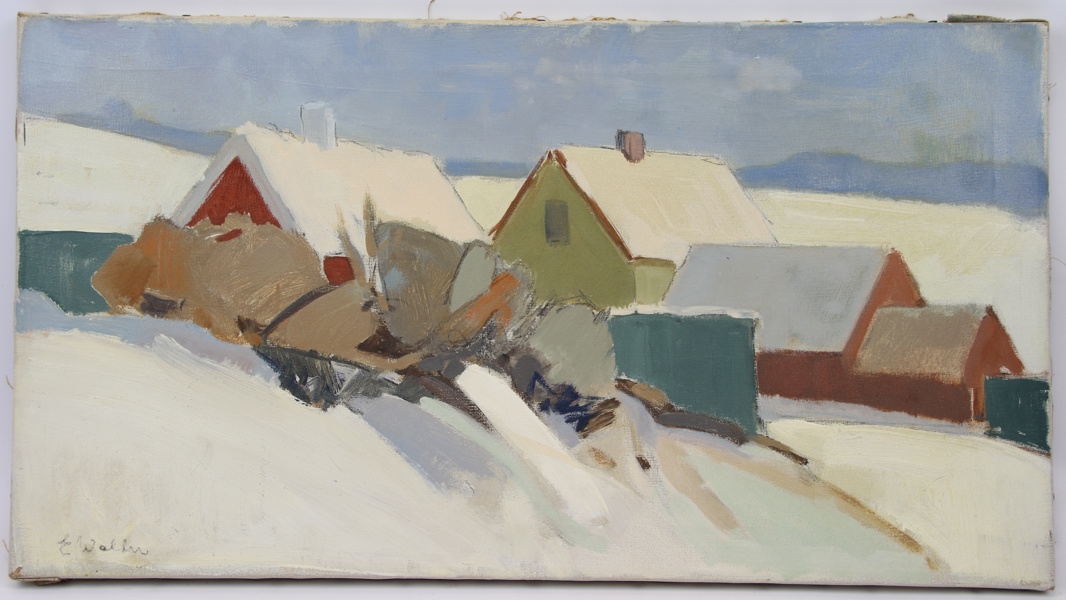 Walter Persson, olja på duk, signerad.