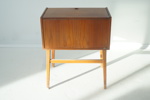 Bestickuppsättning, 122 delar, teak/rostfritt, "Stjärn, Asni, Danmark, med bestickschatull, teak, Stig-bolaget, Malmö, med bestick, 1950/60-tal.