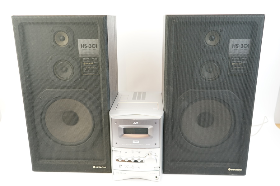 JVC, Microsystem UX-P400 och högtalare HS-301.