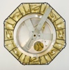 Takplafond, glas/metall.