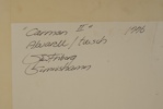 Siw Friberg, ''Carmen II'', akvarell och tusch, signerad,  daterad 1996.