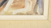 Gotthard Sandberg, akvarell, signerad.