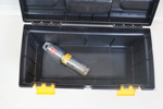Stanley Fatmax, arbetsstation, samt diverse verktyg.