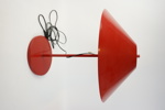 Bordslampa, metall, E S  Horn, Aalestrup, 1960-tal.