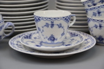 Kaffeservis, 26 delar, Musselmalet ''Halvblond'', Royal Copenhagen.