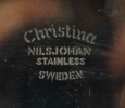 Sockerskål, gräddsnipa och kaffekanna, rostfritt stål, Nilsjohan, ''Christina'' och Sigvard Bernadotte, Modernum.