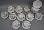 Kaffeservis, 21 delar, keramik, Kloster Keramik, Ystad.