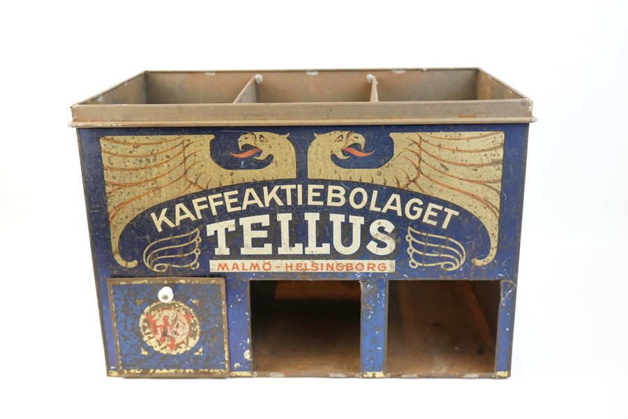 Kaffelåda, plåt, Tellus, Helsingborg/Malmö.