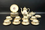Kaffeservis, 23 delar, porslin, Bavaria, 1900-tal.