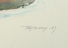Tom Olsson, litografi nr 180/295, signerad, daterad 1989.