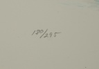 Tom Olsson, litografi nr 180/295, signerad, daterad 1989.