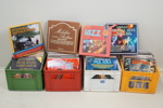 LP-skivor, ett parti, blandat, samt 4 plastbackar.