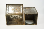 Plåtburkar, 2 st, 1900-tal.