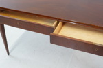 Skrivbord, 2 lådor, mahognybetsad alm, Gärsnäs Möbler.