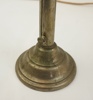 Stormljusstake och Strindbergslampa, metall/glas.