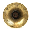 Ljusstake med klockfot, mässing, 1700-tal.