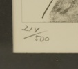 Roy Lindqvist, litografi nr 214/500, signerad, daterad 1974.