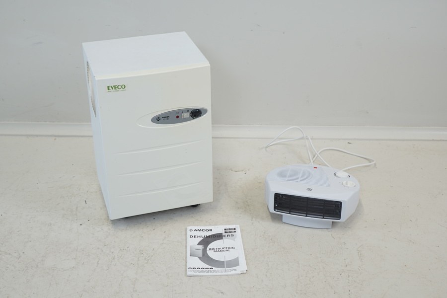 Avfuktare Amcor TC-120 och fläkt.