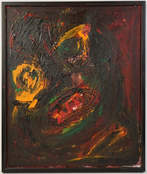 Christer Andersson, ''Ångest'', akryl på duk, signerad, daterad 2001.