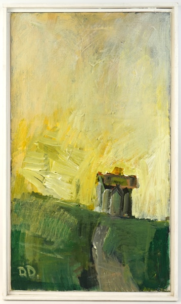 Dan Dahlqvist, ''Efter Regn'', olja på duk, monogramsignerad D.D.