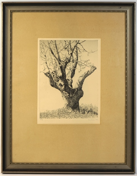 Hans Norsbo, etsning nr 154/300, signerad, daterad 1952.