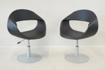 Adriano Tolomei "Baba Chair", snurrfåtöljer, ett par, plast/metall, Bagni di Lucca, Italien.