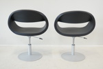 Adriano Tolomei "Baba Chair", snurrfåtöljer, ett par, plast/metall, Bagni di Lucca, Italien.