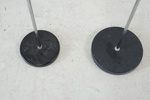 Golvlampor, 2 st, metall.