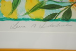 Lena A. Linderholm, litografi 1620/1750, signerad.