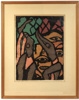 Viktor Kulle, ''Extas'', träsnitt nr 5/15, signerad, daterad 1953.