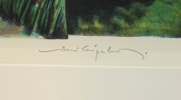 Jussi Taipaleenmäki, litografi nr 142/190, signerad.