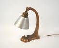 Bordslampa, metall, 1900-talets mitt.