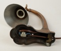 Bordslampa, metall, 1900-talets mitt.