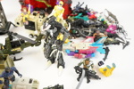 Leksaker, ett parti, plast, bl.a Transformers.