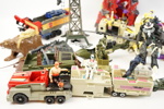 Leksaker, ett parti, plast, bl.a Transformers.