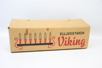 Elljusstaken Viking, teak/metall, 1960-talets mitt.