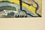 Stig Sasen, gouache, signerad.