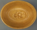 Ytterfoder och aladåbform, 3 delar, flintgods/keramik, bl.a Höganäs och Gefle, 1800/1900-tal.