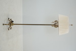 Golvlampa, 3 ljuspunkter, mässing, 1900-tal.