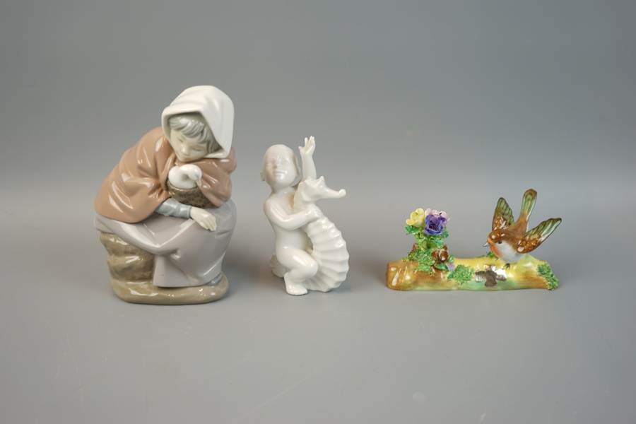 Figuriner, 3 st, porslin,  bl.a Bing & Gröndahl.