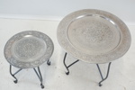 Rökbord, 2 st, metall.