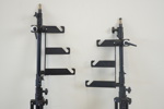 Belysningsstativ, 2 st, Manfrotto 004 CF, Italien.