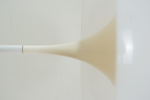 Verner Panton, golvlampa, plast, "Panthella", Louis Poulsen, Danmark.
