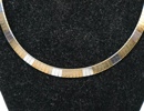 Collier, förgyllt silver och silver 835.