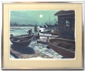 Roland Svensson, ''Gamla Oxelösund'', litografi nr 34/200, signerad. 