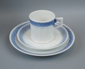 Arnold Krogh, kaffeservis, 27 delar, porslin, ''Blå vifte'', Royal Copenhagen.