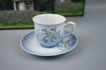 Kaffeservis, 26 delar, porslin, "Blåklocka", Svaneholm.
